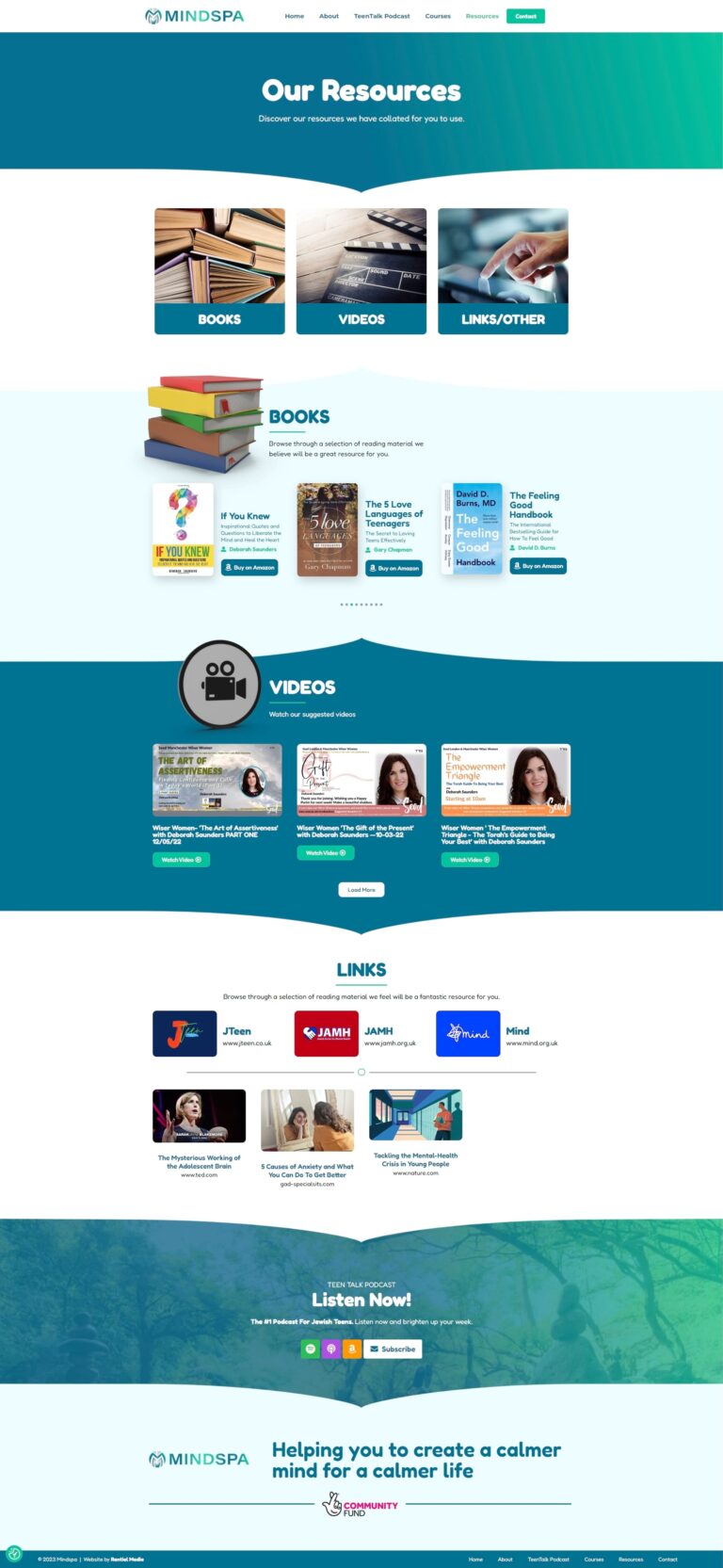 Mindspa - Resources Page