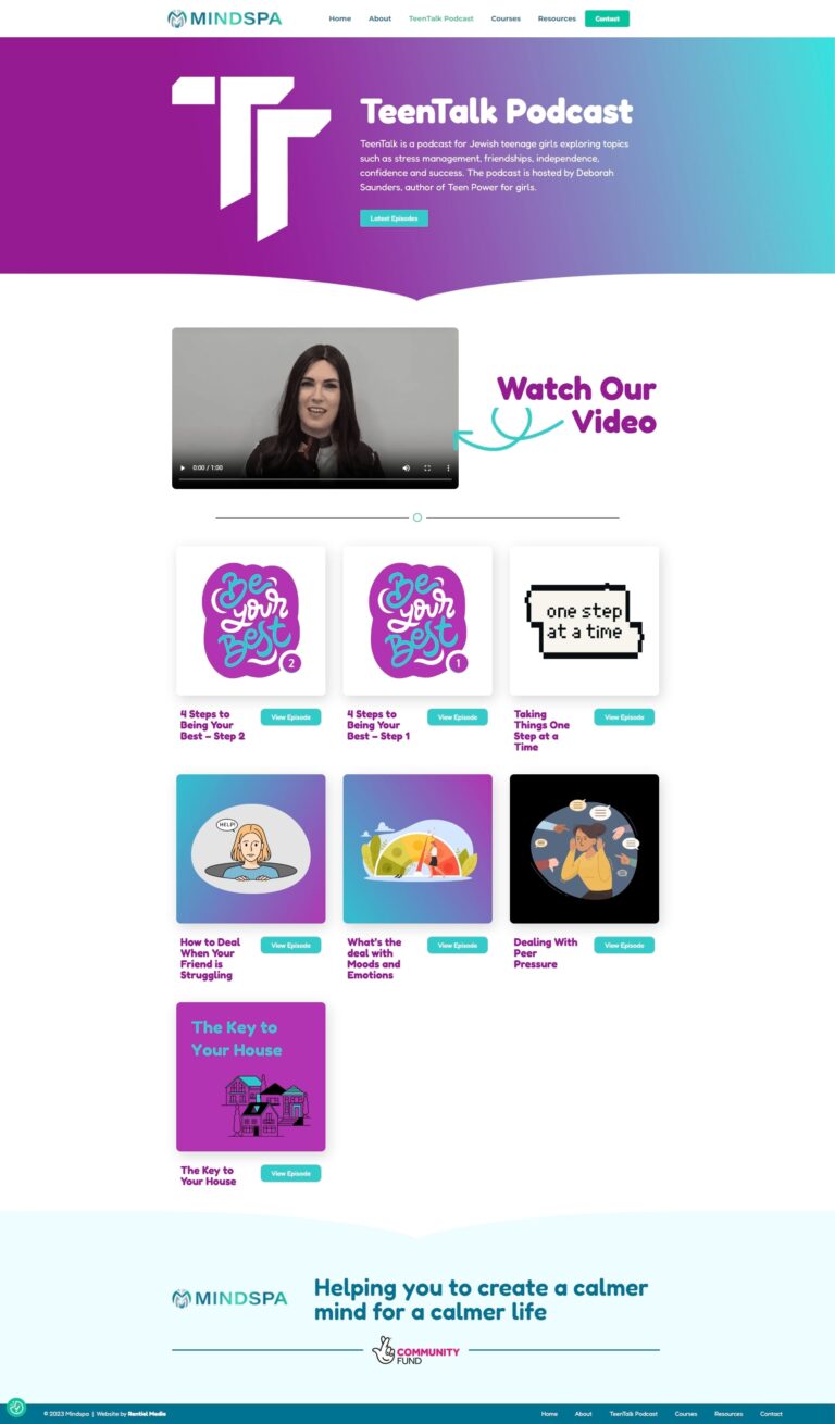 Mindspa - TeenTalk Page